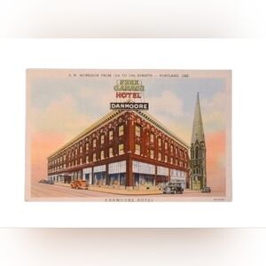 Vintage, Free Garage Hotel Danmoore ~ Portland, Ore. Postcard [ Read Details ]